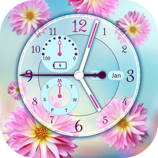 Flower Clock Live Wallpaper  Icon