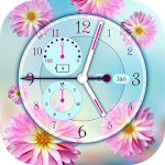 Cover Image of Download Flower Clock Live Wallpaper  APK