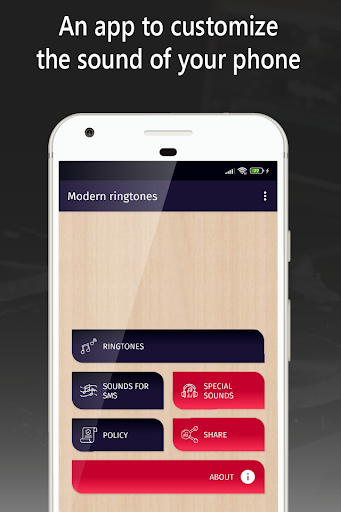 Android application modern ringtones for phone screenshort