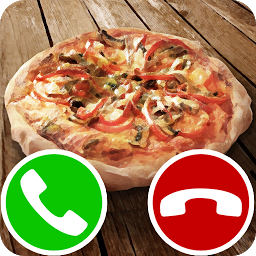 Imagen de ícono de llamada falsa de pizza juego