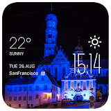 Augsburg weather widget/clock icon