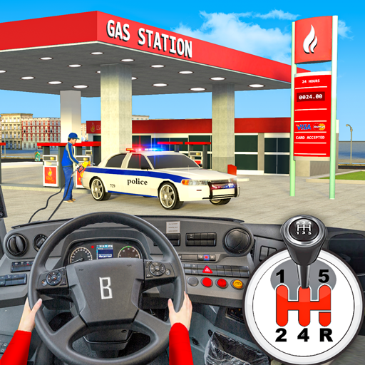 Gas Station Police Car Parking 1.10 Icon