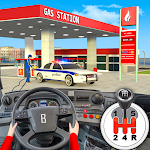 Cover Image of Download Gas Station Police Car Parking  APK