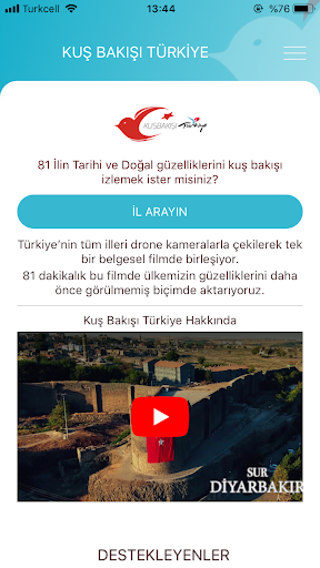 Kuşbakışı Türkiye - Tarihi ve Doğal Güzelikler