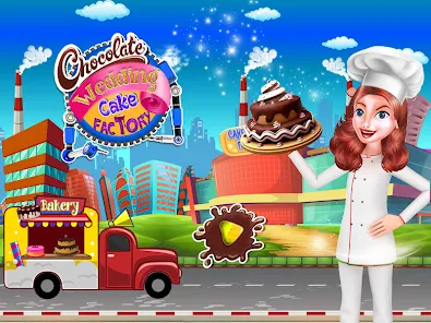 Chocolate Wedding Cake Factory :Dessert Maker Game para Android