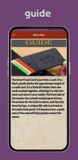 Eufy SmartTrack Guide Screen 3