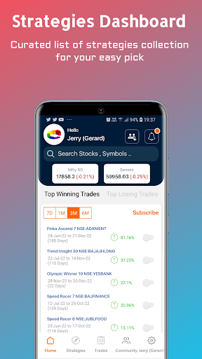 Android application Finkara-Trading Strategies screenshort