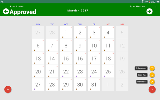 Master MoltyFoam Planner Screen 2
