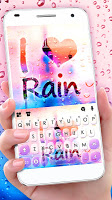 screenshot of Color Raindrops Keyboard Theme
