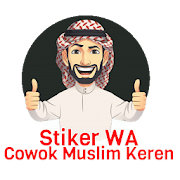 Stiker WA Cowok Muslim Keren