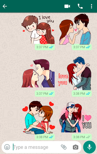 Love Story Stickers WASticker Screen 2