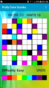 Prolly Color Sudoku