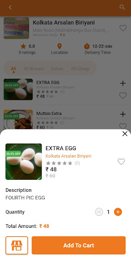 FoodMaar: Mobile Restaurant Screen 3