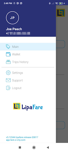 Lipafare Passenger Screen 2