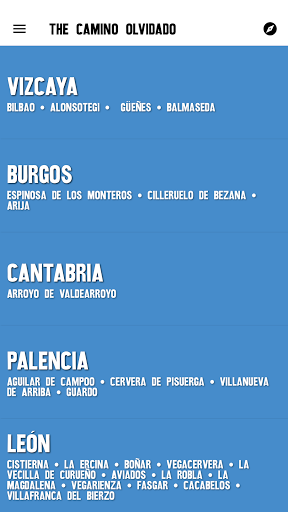 Android application Wise Pilgrim Camino Olvidado screenshort