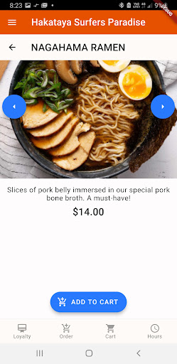 Android application Hakataya Ramen screenshort