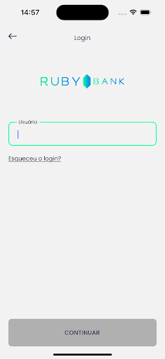 Android application Rubybank: Conta Digital screenshort