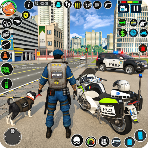 Android application Police Car Driving Chase Game screenshort