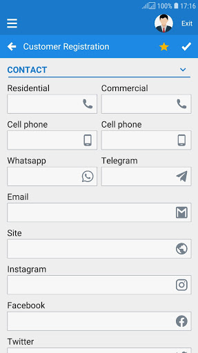 Customers, Orders e Services Screen 3