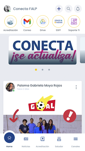 Android application Conecta FALP screenshort