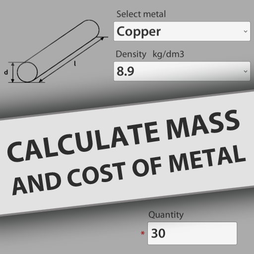 Steel Weight Calculator: Metal  Icon