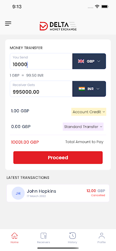 Delta money exchange