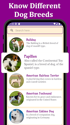 Android application Dog Breeds | Dog Quiz App screenshort
