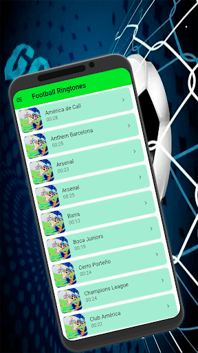 Android application Soccer Ringtones - Sounds screenshort