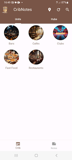 Android application CribNotes screenshort