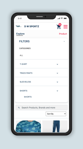 Android application D W Sportz screenshort
