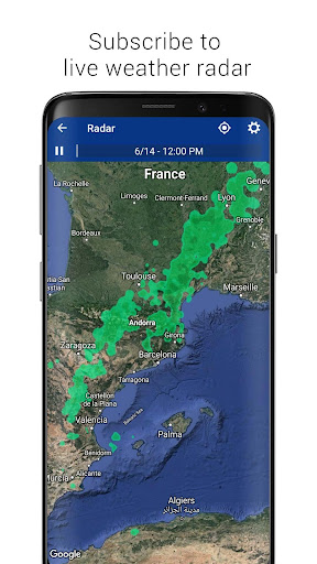 Transparent clock and weather - forecast and radar  screenshots 8