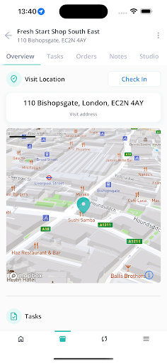 Android application Aforza Field screenshort