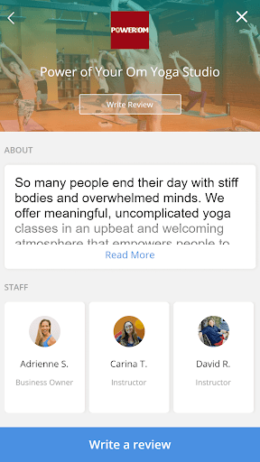 Android application Power of Your Om screenshort