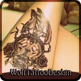Wolf Tattoo Design icon