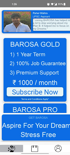 BAROSA | Secure Your Career Screen 3