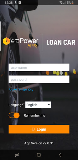 Android application Loan Car screenshort