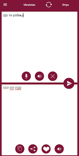 Odia - Ukrainian Translator Screen 2