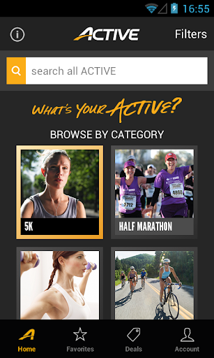 Android application ACTIVE screenshort