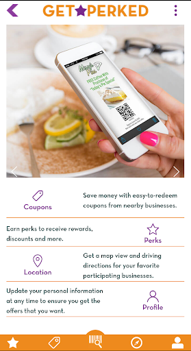 Android application Get-Perked Sales screenshort