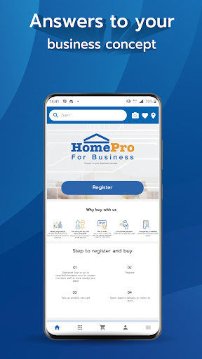 Android application HomePro for Business screenshort