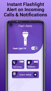 Flashlight Alert on Call & SMS