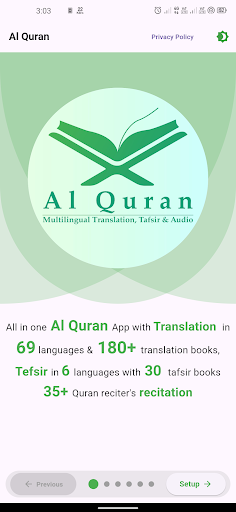 Android application Al Quran (Tafsir & Audio) screenshort