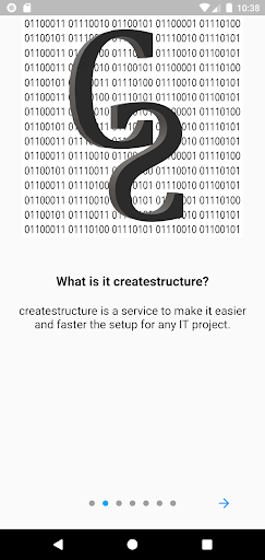 Android application createstructure screenshort