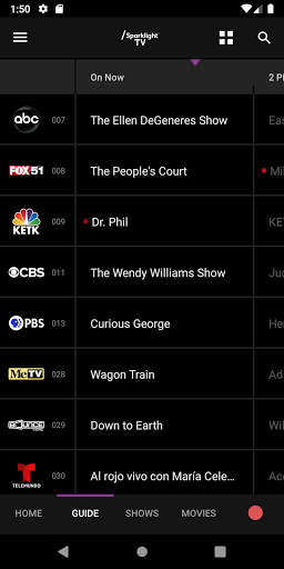Screenshot of Rainier Connect Stream TV