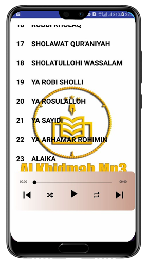 Android application Al Khidmah Mp3 screenshort