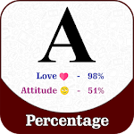 Cover Image of Download Name Percentage Count : Love, Attitude Percentage 1.0 APK