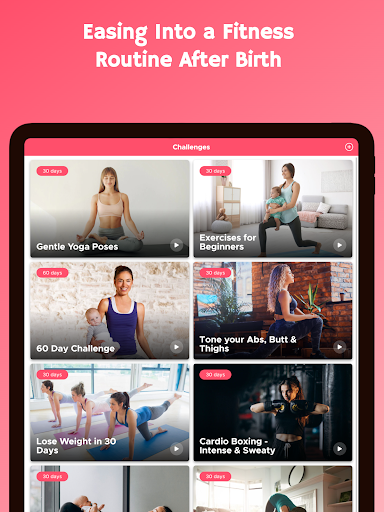 Screenshot of Postnatal Workouts