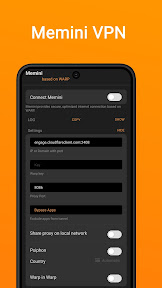 Memini VPN : Warp screenshot