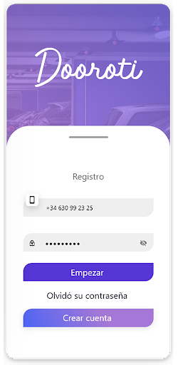 Android application Dooroti parking screenshort