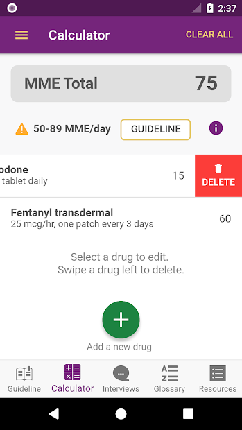 Captura de Pantalla 4 CDC Opioid Guideline android